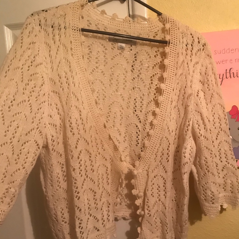 crochet vest size 18/20